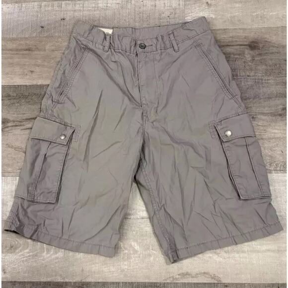 Levi's Other - Levi's Cargo Shorts Boys 29 Gray Heather White Tab Pockets Classic Comfort Fit